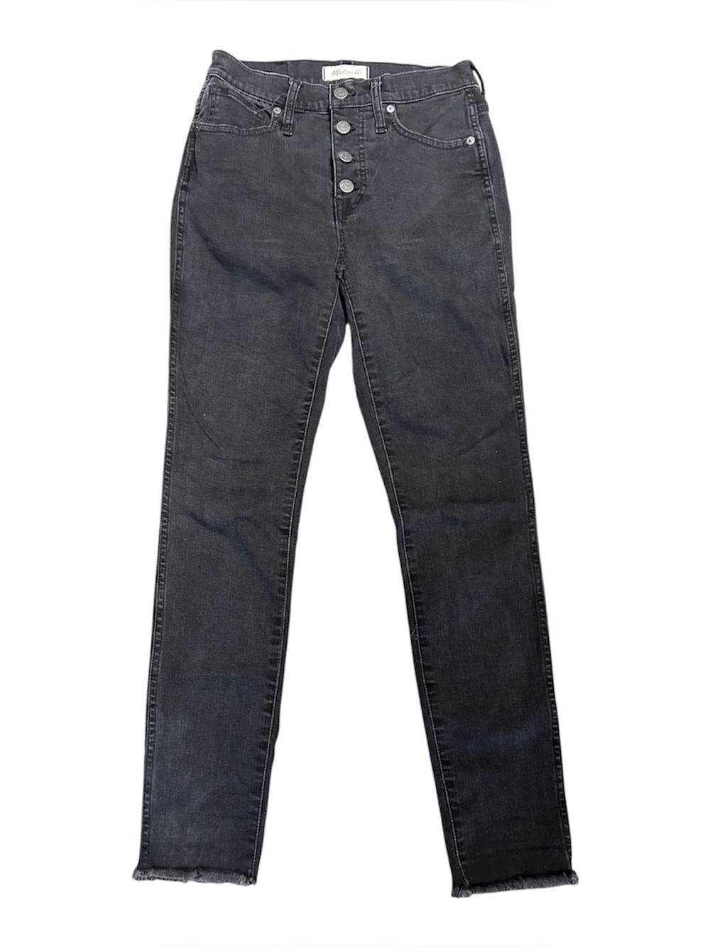 Madewell 10” High-Rise Button-Fly Black Women's Jeans Sz 26